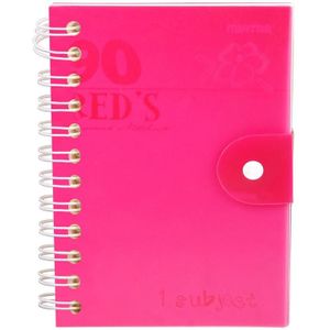 mintra دفتر نينتي A7 بحجم 90 ورقة - خطوط حمراء