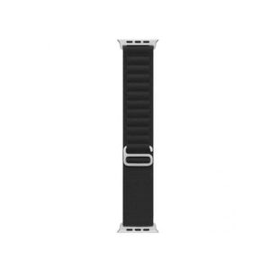 حزام Alpine Loop لساعة Apple Watch مقاس 46 مم، مصنوع من النايلون المنسوج، مزود بخطاف رياضي على شكل حرف G، سلسلة 10 - أسود