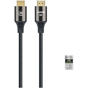 Manhattan 394703 Cable HDMI 8K@60Hz w/Ethernet HDMI-Male/HDMI-Male 3m - Black