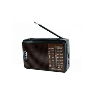 Golon راديو 608 كلاسيك ميني كهربائي، AM/FM/TV/SW1-2، بني