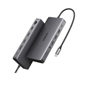 Ugreen - CM681 13 in 1 USB-C Multifunction Adapter 100W Hub 10Gbps -Grey