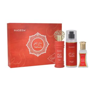 Naseem طقم هدايا مسك البطيخ الخالي من الكحول – 3 قطع