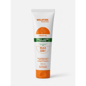 MELATIME Sunscreen CREAM GEL MULTI - LAYER DEFENSE MAX PROTECTION SPF50+Water Resistant - 60ml