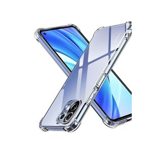 متوافق مع هاتف Xiaomi Mi 11 Lite 5G، جراب شفاف مقاوم للخدش والصدمات، مصنوع من مادة TPU عالية الوضوح، بفتحات دقيقة وتصميم نحيف، مقاس 6.55 بوصة.