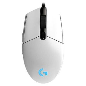 Logitech G102 Light Sync Gaming Mouse with Customizable RGB Lighting, 6 Programmable Buttons, Gaming Grade Sensor, 8 k dpi Tracking,16.8mn Color, Light Weight (White)