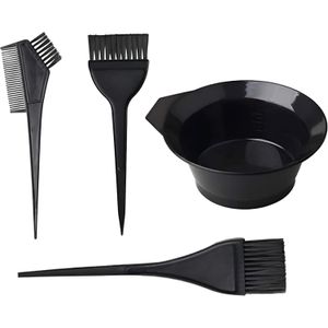 Professional  Hair Dye Kit – Premium Hair Coloring Brushes & Mixing Bowl Set – Salon Quality Tools for Home & Professional Use – Black