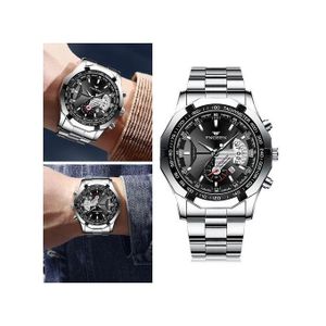 Generic Fngeen Men s Calendar Sporty Waterproof Quartz Men s Watch Silver Best Price Online Jumia Egypt
