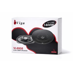 Viga  VI-6958 6x9 inch Oval Car Speaker – 1250W Peak Power – Powerful and Clear Sound – Pair of Speakers