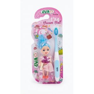 Eva Toothbrush Ultra Soft With Doll For Girls Random color