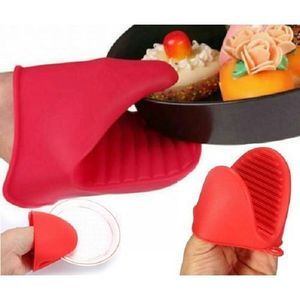 Silicone Microwave Mini Oven Gloves Heat Resistant Cooking Grip Pot Holder  (1 Pairs,Multi Color)