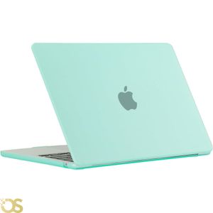 Os كفر هارد شيل لماك بوك إير 15 بوصة متوافق مع موديلات A3241 M4 إصدار 2025، A3114 M3 إصدار 2024، A2941 M2 إصدار 2023 (غلاف أخضر مطفي)