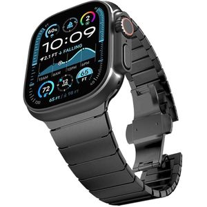 Stainless Steel Band for Apple Watch Ultra 2 Band 49mm 46mm 45mm 44mm 42mm, Metal Strap with Folding Clasp for Apple Watch Series 10 9 8 7 6 5 4 3 2 1 Ultra/Ultra 2(2024)