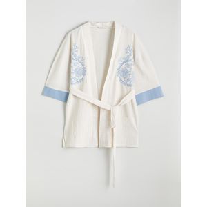LC Waikiki كيمونو نسائي مطرز بياقة شال