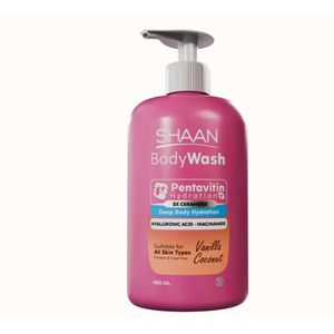 Shaan  Vanilla Coconut Hydrating Body Wash 480 Ml