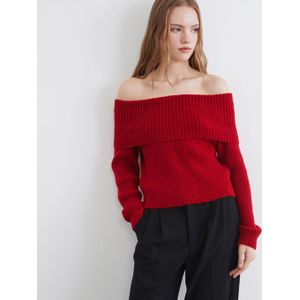 LC Waikiki Slash Neck Women's Tricot Sweater