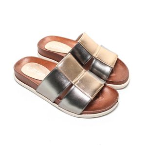 Glitter  Wimen Slippers - Bronze