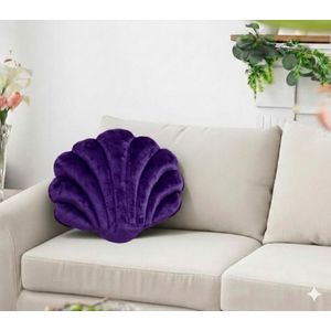 كوشن ديكور مجسّم شكل صدفة محشو فايبر