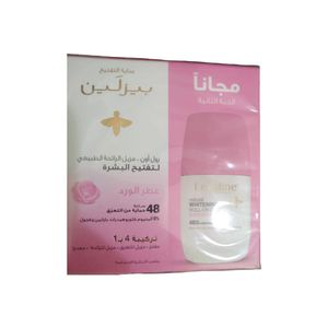 Beesline بيزلين رول أون طبيعي لتفتيح البشرة - عطر الورد (عرض) - حماية 48 ساعة، خالي من الألمنيوم والبارابين - 50 مل