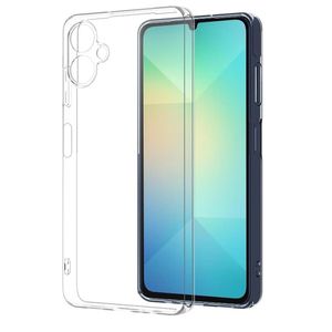 جراب لهاتف سامسونج جالاكسي A06، جراب حماية شفاف من السيليكون الناعم TPU، مصنوع من مادة TPU.