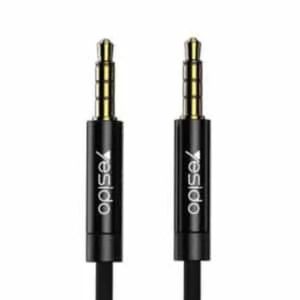 Yesido YAU16 AUX 3M Black – High-Quality 3.5mm Audio Cable for Car, Home, & Headphones