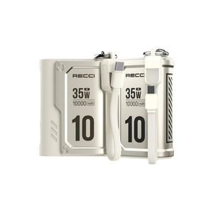 Recci RPB-P57 PD 35W Fast Charging Power Bank 10000mAh with Type-C Cable Multi-Port Output Supports Laptop Charging