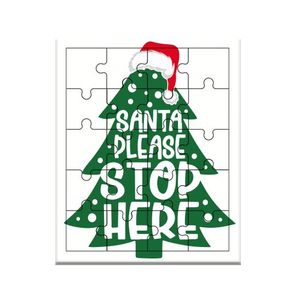 Puzzle with Stand, Cute Farm  Theme   ,Santa please stop here, jigsaw puzzle