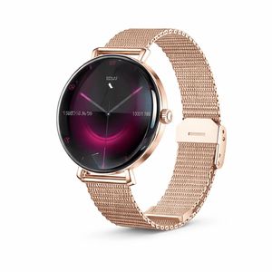 Haino Teko Smart Watch Waterproof AMOLED Display Elegant Design Health & Fitness Tracker 7-Day Battery Life Rose Gold