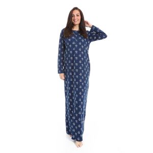 Shorto قميص نوم حريمي صيفي ورده - 2484 -كحلي