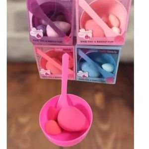 طبق عمل الماسكات و 3 سبونج دمج الميك اب