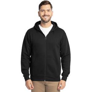 Zipper Hooded Sweatshirt Jacket