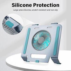 Laptop Stand  Ergonomic Design  Desktop Fan  No shaking  Efficient heat dissipation 3 Speeds
