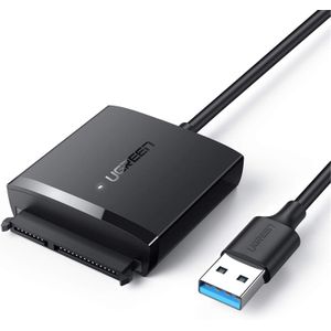 Ugreen UGREEN SATA to USB 3.0 Adapter Cable - SATA III Hard Drive Converter for 2.5" SSD and HDD with UASP Support, High-Speed 5Gbps External Hard Drive Reader, Supports up to 12TB, Plug and Play