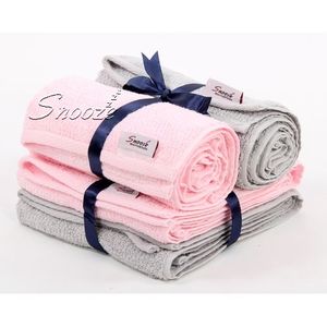 Snooze طقم فوط - 4 قطع - بينك+ جراي- 600 جرام