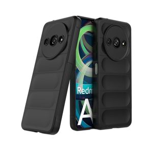 جراب سيليكون خلفي فاخر للحماية متوافق مع هاتف شاومي ريدمي A3، جراب ماجيك شيلد المقاوم للصدمات مع حماية للكاميرا (أسود)