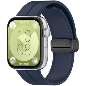 حزام مغناطيسي متوافق مع Huawei Fit 4، حزام سيليكون مغناطيسي جديد مع مشبك مغناطيسي قابل للطي متوافق مع Huawei Fit 4