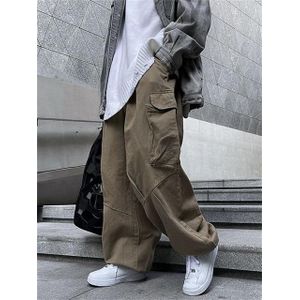 Cheap Elastic Waist Spring Summer Casual Cargo Pants Women Fashion Ribbons  Streetwear Harem Joggers Ankle Length Pants For Girls With Chain