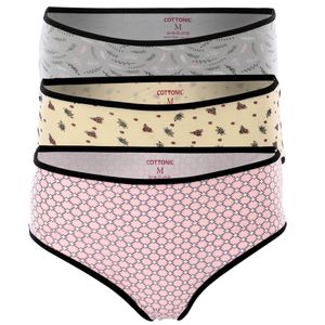 Pack Of 6 Printed Bikini Candy Underwear For Women