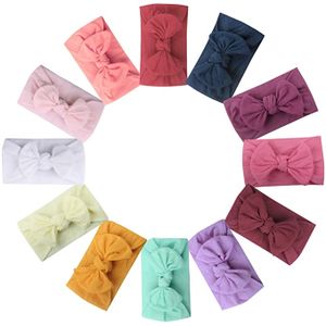 12 عبوة من عصابات رأس للأطفال للبنات وأربطة رأس للفتيات الصغيرات مزودة بأربطة عمامة عريضة ناعمة للأطفال حديثي الولادة والأطفال الصغار