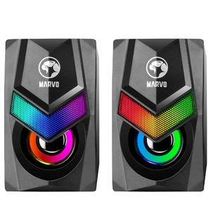 Marvo SG-118 RGB سماعات الألعاب 2.0 قناة ستيريو - 6 وات للكمبيوتر الشخصي