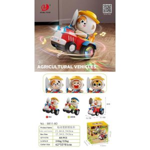 Sedra مركبات زراعية - لعبة مزرعة متحركة بتعابير وجه متغيرة - أضواء وموسيقى