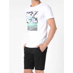 Colins Men T-Shirt Short Sleeve White