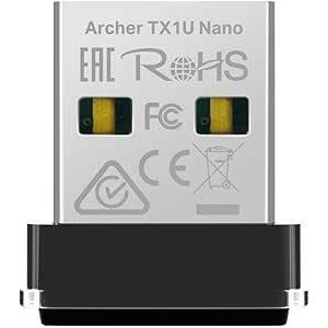 TP-Link  Archer TX1U Nano AX300 Mbps, Nano Design, Plug and Play, Supports Linux and Windows(11/10/7), Wi-Fi 6 USB Adapter
