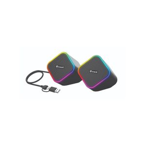 Standard Spark-X RGB USB Stereo Computer Speakers 6W (3W×2) – USB & Type-C, 52mm Dual Drivers