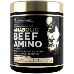 Kevin Levrone Signature Series Anabolic Beef Amino (300 Tablets / 150 Servings), High-Potency Hydrolyzed Beef Protein Isolate Amino Acid Complex for Muscle Growth, Recovery & Lean Mass