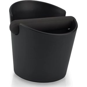 Little World Espresso Knock Bo*4.8 Inch Shock-Absorbent Durable Barista Style Knock Bo*With Removable Knock Bar and Non-Slip Base (Round)