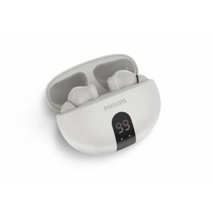 Philips سماعات أذن لاسلكية حقيقية من سلسلة 3000 TAT3559WT/97 – أبيض، إلغاء الضوضاء النشط (ANC) مع 4 ميكروفونات، بلوتوث 5.4، مقاومة الماء IPX4