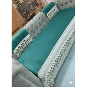 مفرش كنبه صالون انتريه ركنه بياضات شكل رمضان هاند ميد