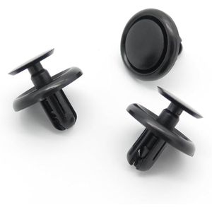 A set of plastic mounting clips for car fender and bumper liners - versatile mounting clips - fit most cars