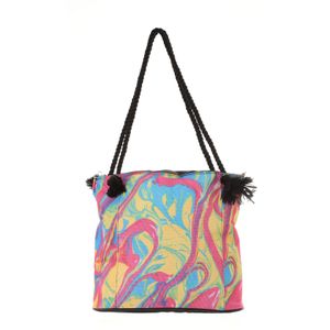 N BAG شنطة بحر حريمي صيفي قماش - متعددة الالوان