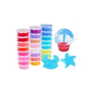 Crystal Slime Kit with Blowing Straw & Molds